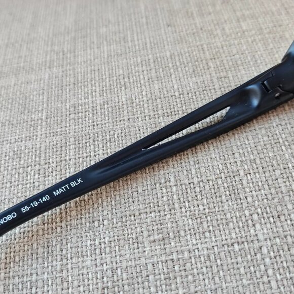 Denali Men Eyeglasses Frame Half Rim NOBO MATT BLACK 55[]19 145 Glasses - Picture 9 of 13